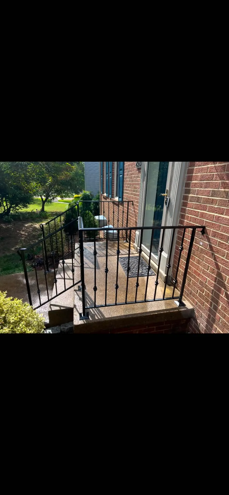 Decorative Wrought Iron Porch Railing Knuckle Pickets